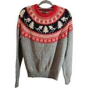 AMERICAN EAGLE OUTFITTERS SIZE SMALL FAIR ISLE SKI PULLOVER SWEATER MENS SOFT